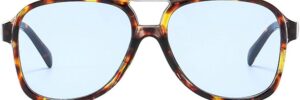 Black Frame Brown Lens Oversized Pilot Sunglasses - Image 15