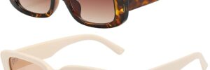 Green Rectangle Frame Fashion Sunglasses - Image 11