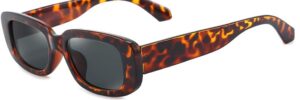 Green Rectangle Frame Fashion Sunglasses - Image 14