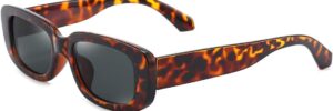 Green Rectangle Frame Fashion Sunglasses - Image 17