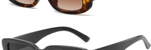 Green Rectangle Frame Fashion Sunglasses - Image 19