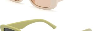 Green Rectangle Frame Fashion Sunglasses - Image 26