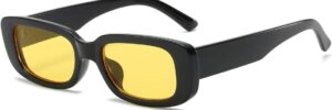 Green Rectangle Frame Fashion Sunglasses - Image 28