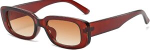 Green Rectangle Frame Fashion Sunglasses - Image 6