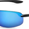 Juli Sports Sunglasses For Men Women Tr90 Rimless Frame For Running Fishing Baseball Driving Mj8001
