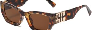Mtzjh Sunglasses Retro Glasses Women Vintage Travel Small Rectangle Sun Glasses Female Eyewear
